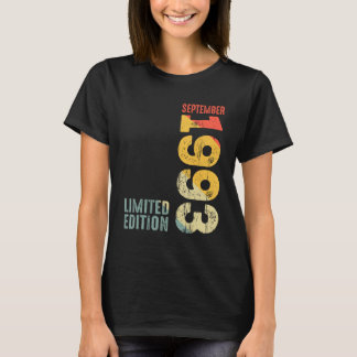 T-shirt Année 1993 Septembre 1993 Retro 1993 Vintage 1993 