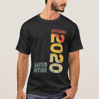 T-shirt Année 2020 Septembre 2020 Retro 2020 Vintage 2020 