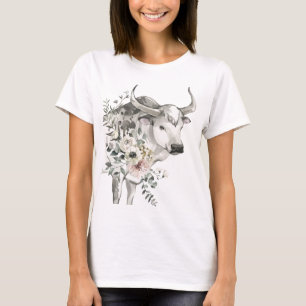 T-shirt Année aquarelle de l'Ox   Nouvel an Chinois
