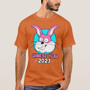 T-shirt Année chinoise 2023 Lapin drôle