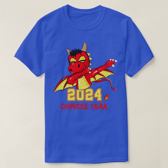 T-shirt Année chinoise 2024 Dabbing Dragon (Design devant)