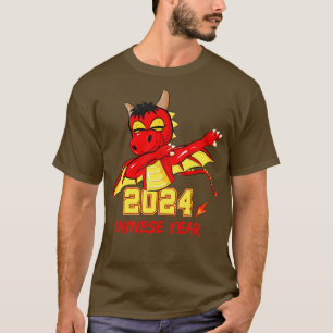T-shirt Année chinoise 2024 Dabbing Dragon