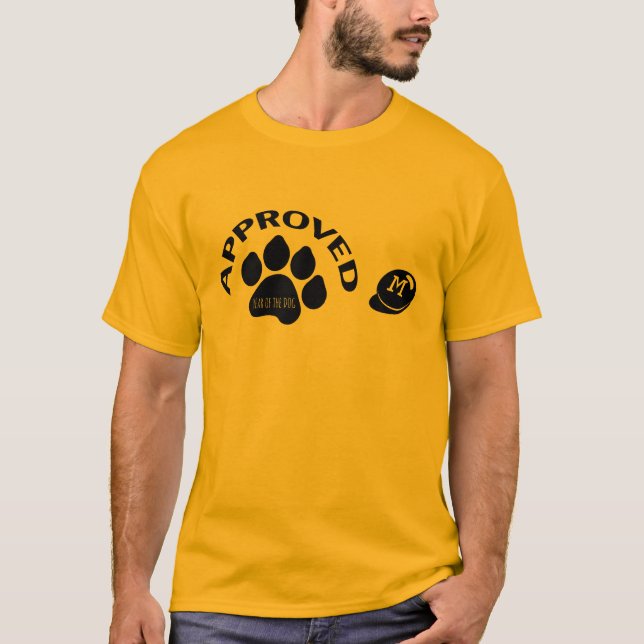 T-shirt Année chinoise de chien approuvée 2018 Monogramme  (Devant)