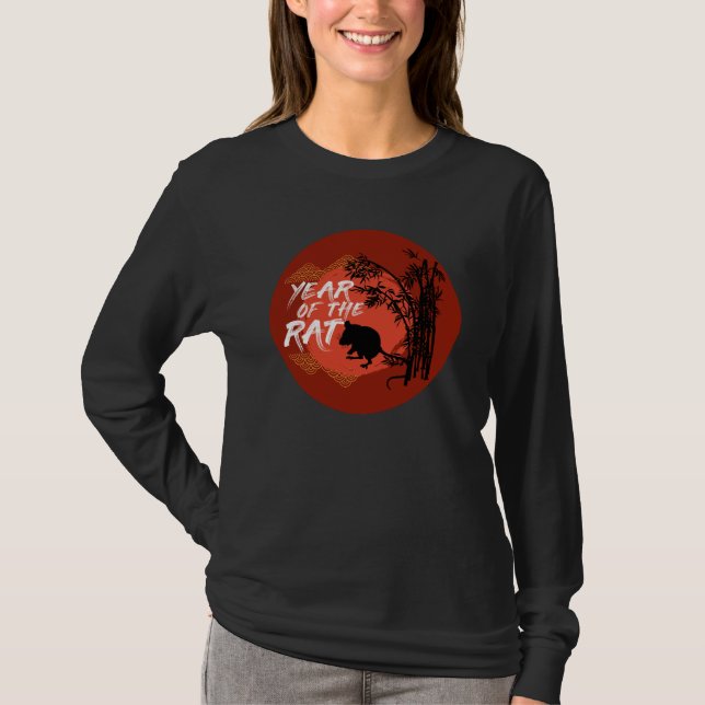 T-shirt Année chinoise du Rat - Bambou Art (Devant)