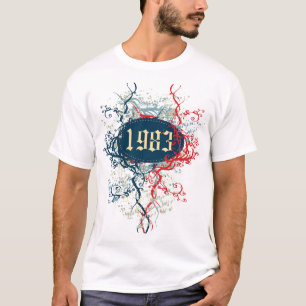 T-shirt Année de 1983 anniversaires ou depuis 1983 ou fai