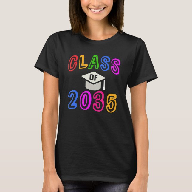 T-shirt Année De Graduation De La Maternité Classe De 2035 (Devant)