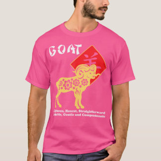 T-shirt Année De La Chèvre Chinois Zodiaque Lunaire Nouvel