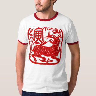 T-shirt Année de la pièce en t de Chinois de tigre