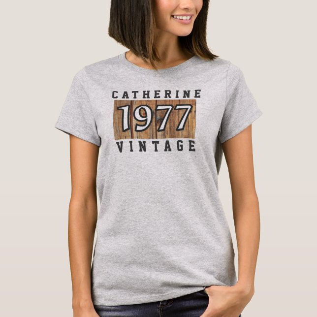 T-shirt année de naissance 1977 (Devant)