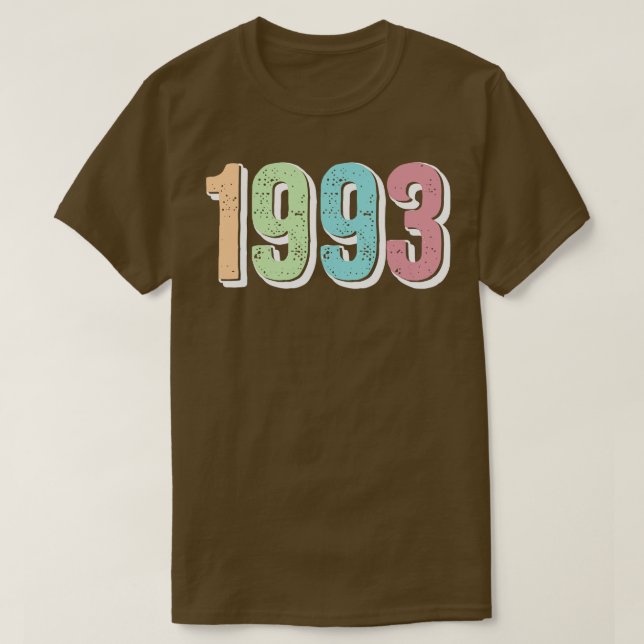 T-SHIRT ANNÉE DE NAISSANCE 1993 (Design devant)