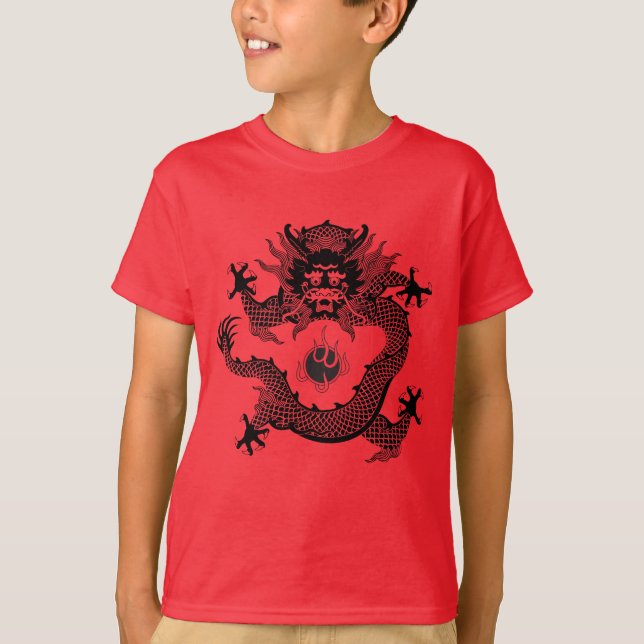 T-shirt Année des enfants dragons (Devant)