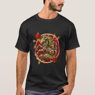 T-shirt Année du Cheval 2026 Nouvel An lunaire Nouvel An c