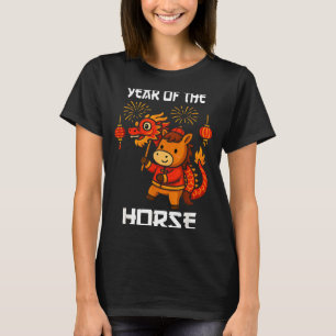 T-shirt Année du cheval Nouvel An lunaire chinois Dragon