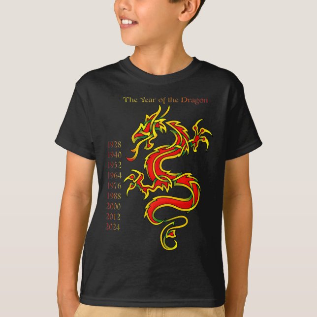 T-shirt Année du dragon (Devant)
