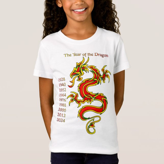 T-Shirt Année du dragon (Devant)