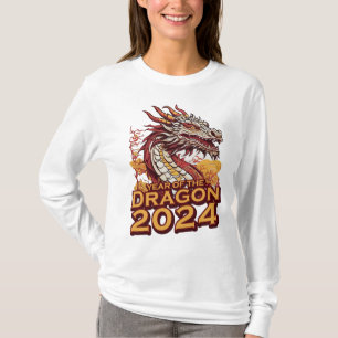 T-shirt Année du dragon 2024 Long Sleeve Femmes