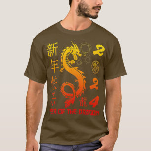 T-shirt Année Du Dragon 2024 Zodiac Chinois Nouvel An 20