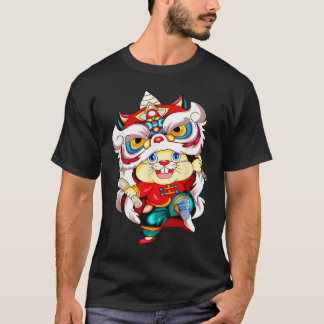 T-shirt Année du lapin 2023 Costume de Nouvel An Chinois