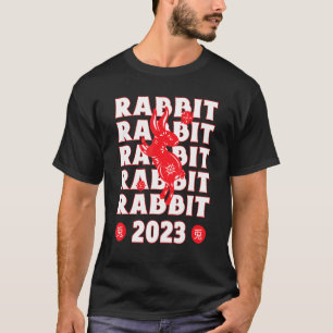 T-shirt année du lapin 2023 esthétique Harajuku graphique