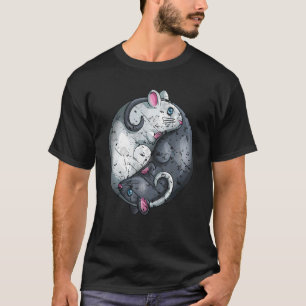 T-shirt Année du Rat Ying Yang Joyeux Nouvel An chinois 2