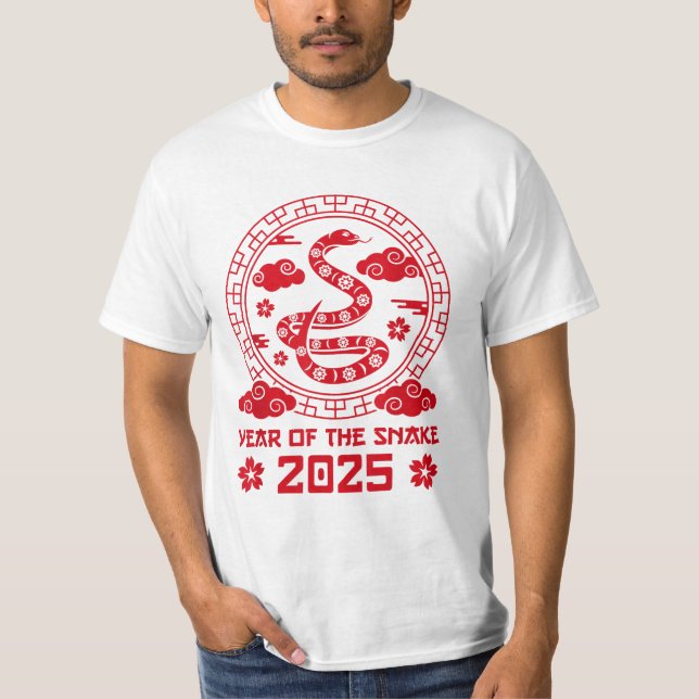 T-shirt Année du serpent 2025 Nouvel An chinois (Devant)