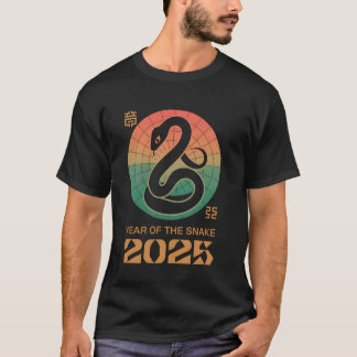 T-shirt Année du Serpent 2025 Nouvel An Chinois Zodiaque S