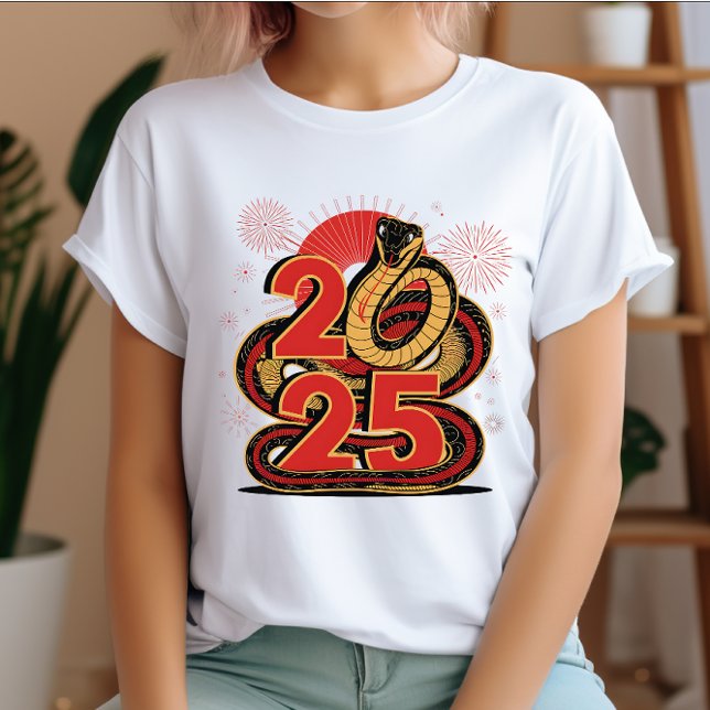 T-shirt Année Du Serpent 2025 | Zodiac chinois 2025 (Créateur téléchargé)