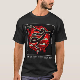 T-shirt Année du serpent : Symbole chinois 2025 (design)