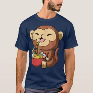 T-shirt Année du singe chinois Nouvel An japonais Ramen