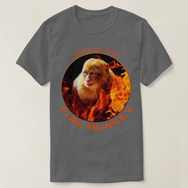 T-shirt Année du singe du feu - 1 (Design devant)