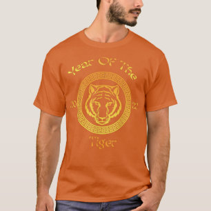 T-shirt Année du Tigre 2022, Circular Asian Chinese New