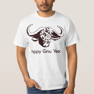 T-shirt Année heureuse de gnou