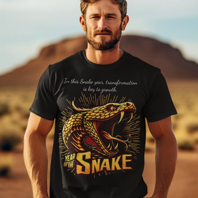 T-shirt Année joyeuse de la célébration du serpent (Créateur téléchargé)