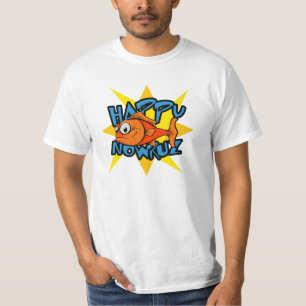 T-shirt Année persane de sourire Nowruz de Sun de poisson