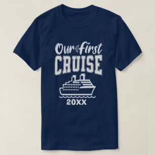 T-shirt Année personnalisée Notre première croisière de va