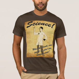T-shirt Années 1940 Retro Science Poster Tee