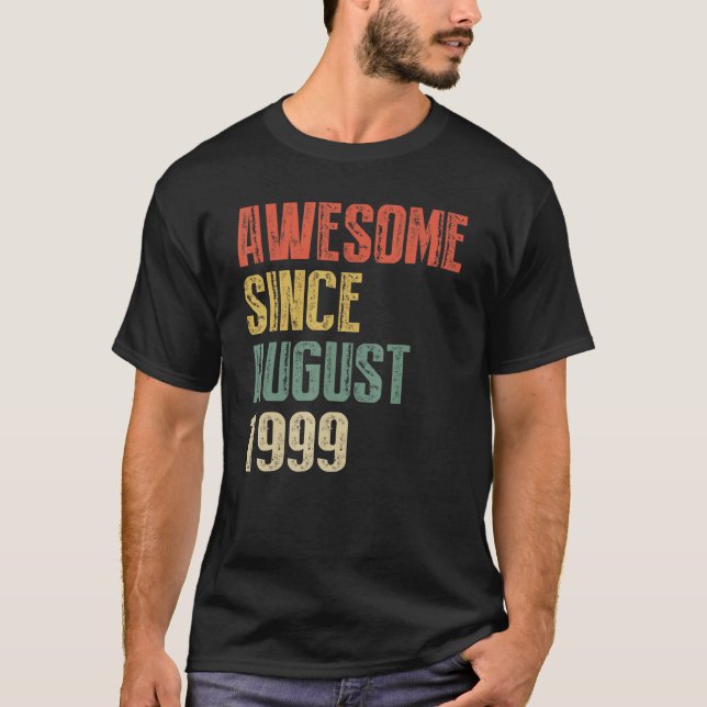 T-shirt Années Awesome depuis août 1999 Copier Anniversair (Devant)