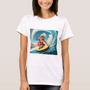 T-shirt Années d'or La reine du Surf conquiert l'océan