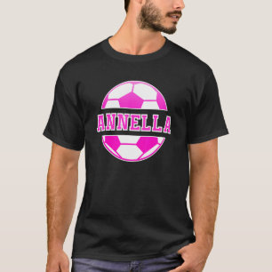 T-shirt Annella Nom Filles Football Jouer Football Sport F