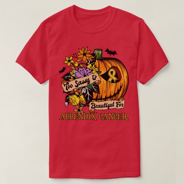 T-shirt Annexe Sensibilisation rétro halloween citrouille  (Design devant)