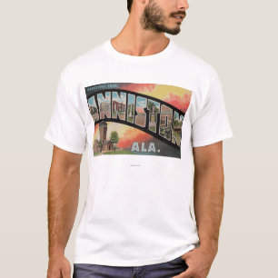 T-shirt Anniston, Alabama - grandes scènes de lettre