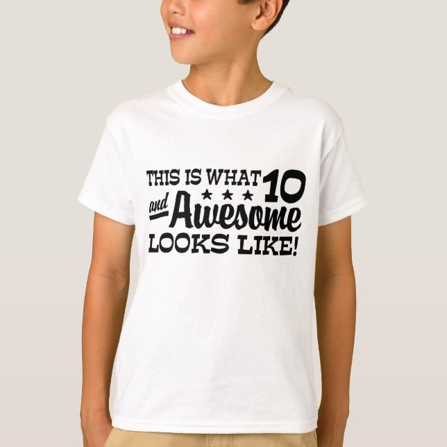 T-shirt Anniversaire 10 ans (Devant)