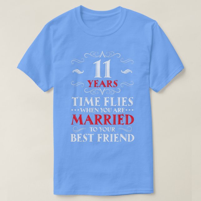 T-shirt Anniversaire 11 Anniversaire Cadeau 11 ans (Design devant)