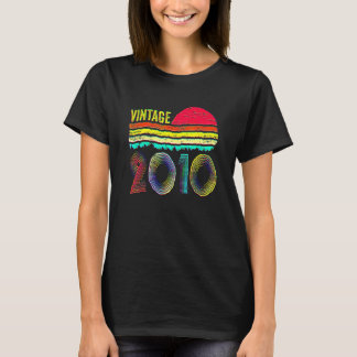 T-shirt Anniversaire 12 Anniversaire Classique Vintage Né 