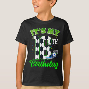 T-shirt Anniversaire 16 Ans Football Garçon Fille Enfants