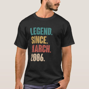 T-shirt Anniversaire 17ème Décoration Mars 17 ans Vieux Vi