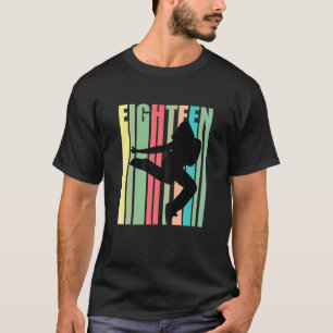 T-shirt Anniversaire 18 Ans Femme Filles Danseuse Hiphop C