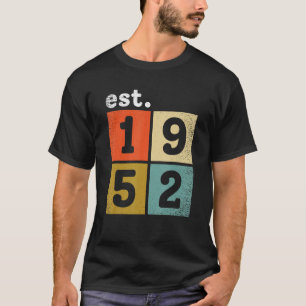 T-shirt Anniversaire 1952 rétro et vintage conçu
