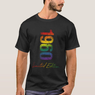 T-shirt Anniversaire 1960 Année Limitée Lgbtq Rainbow Prid
