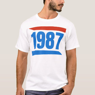 T-shirt Anniversaire 1987 Style rétro Tee Vintage